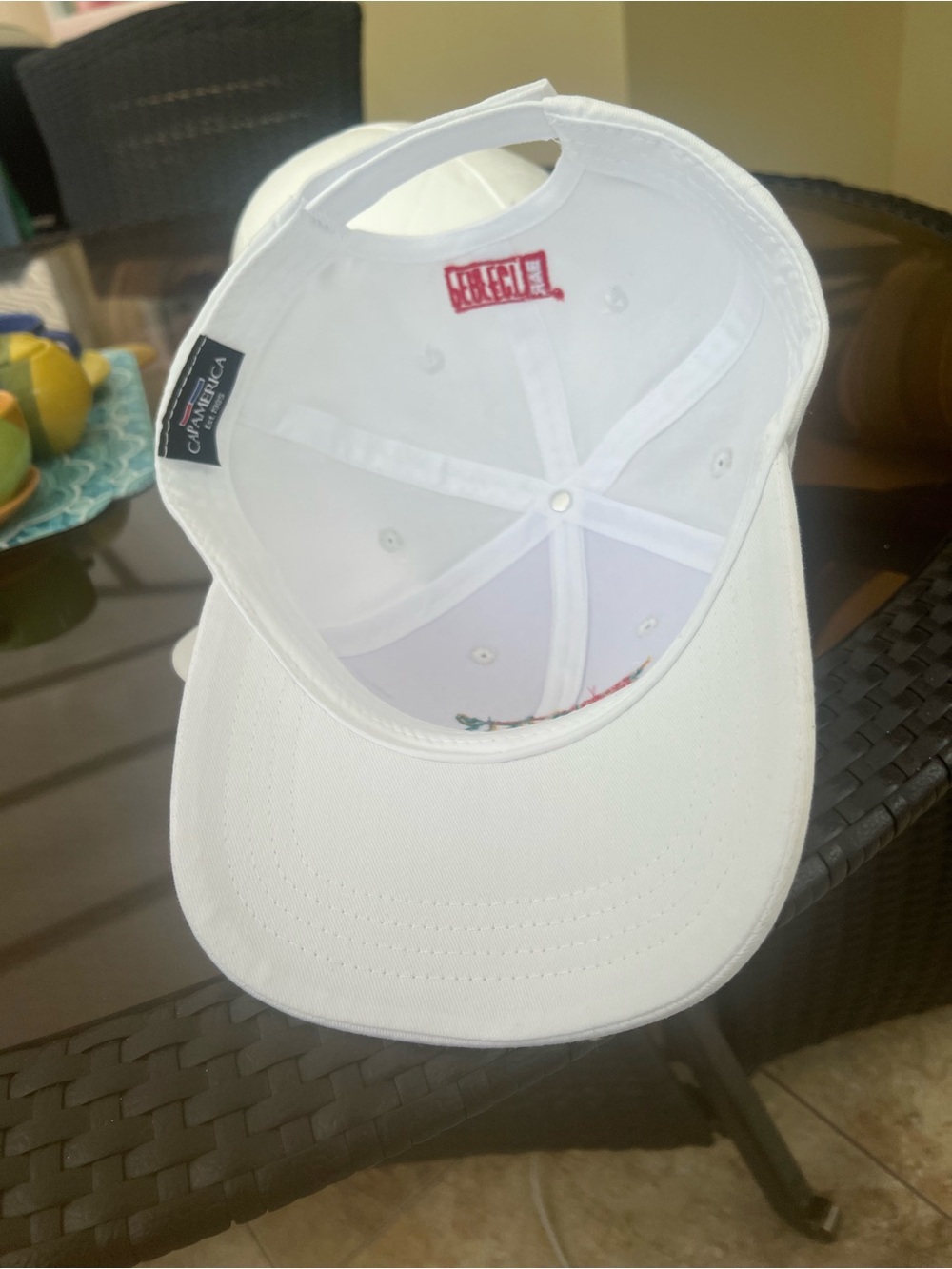 NWT CapAmerica Baseball Cap with Cheerful Perfect Bar Peanut Embroidery - Picture 7 of 10